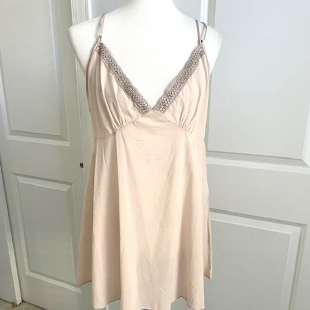 ABS Intimates Mink Light Pink Nightie Wedding Bride Honeymoon Lingerie Large
